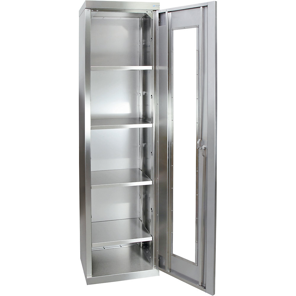 Armoire à porte battante, en inox