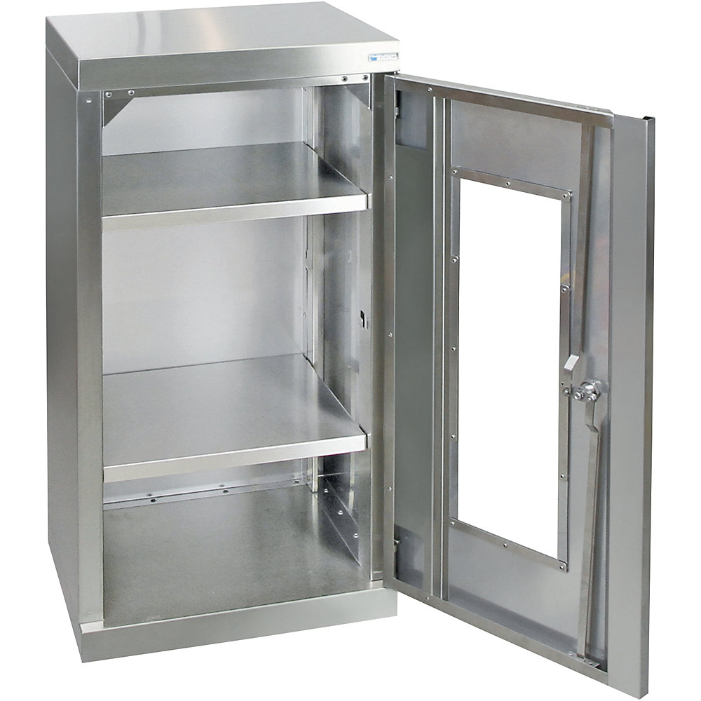 Armoire à porte battante, en inox