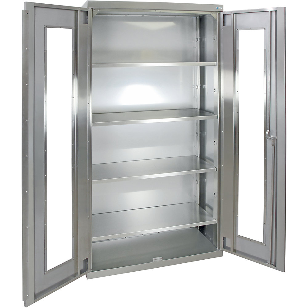 Armoire à porte battante, en inox