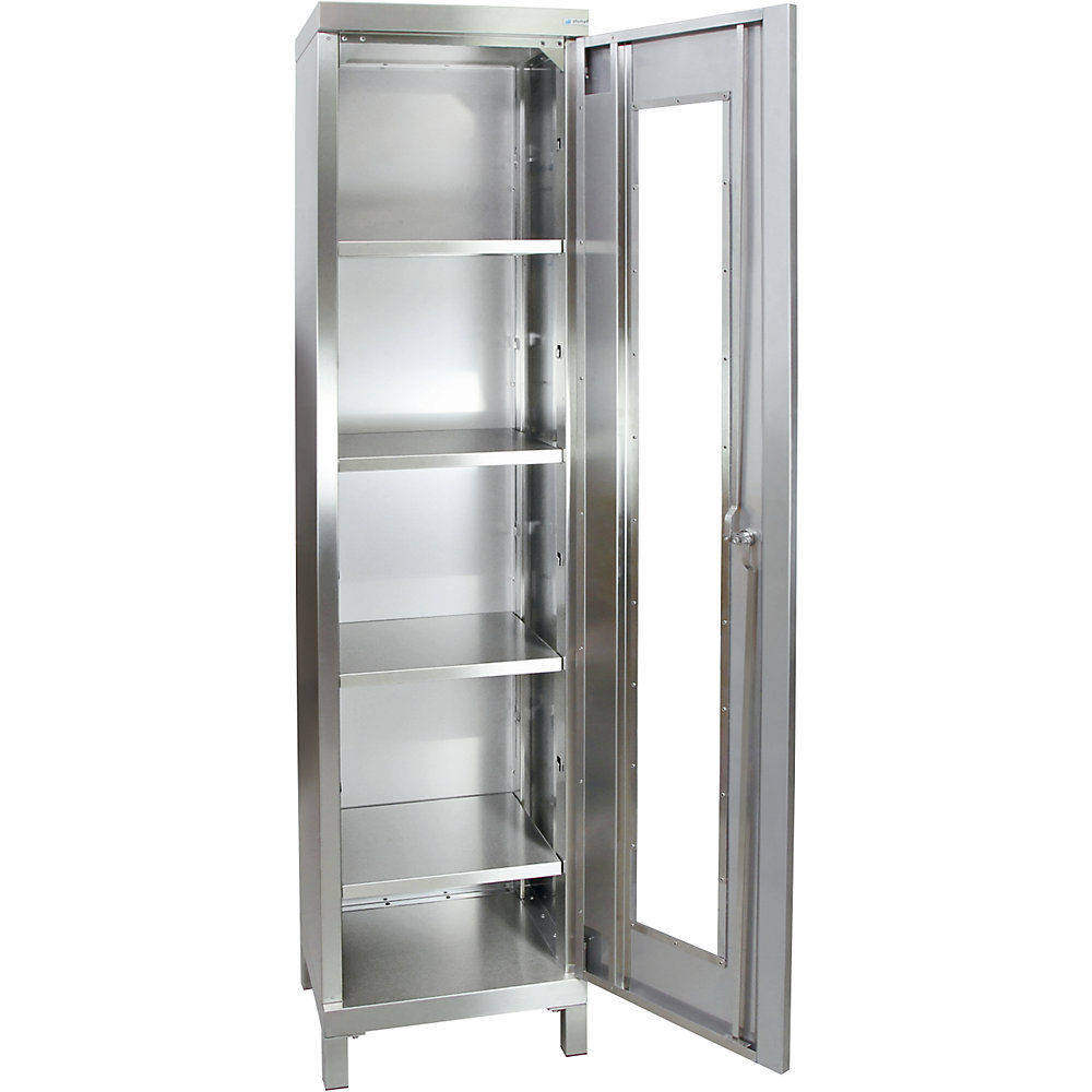 Armoire à porte battante, en inox