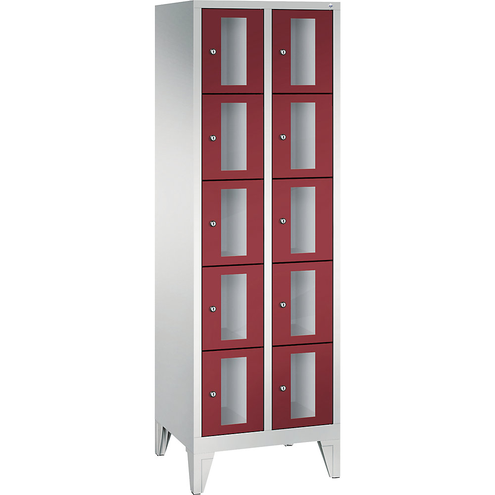 Armoire à casiers CLASSIC, hauteur casiers 295 mm, sur pieds