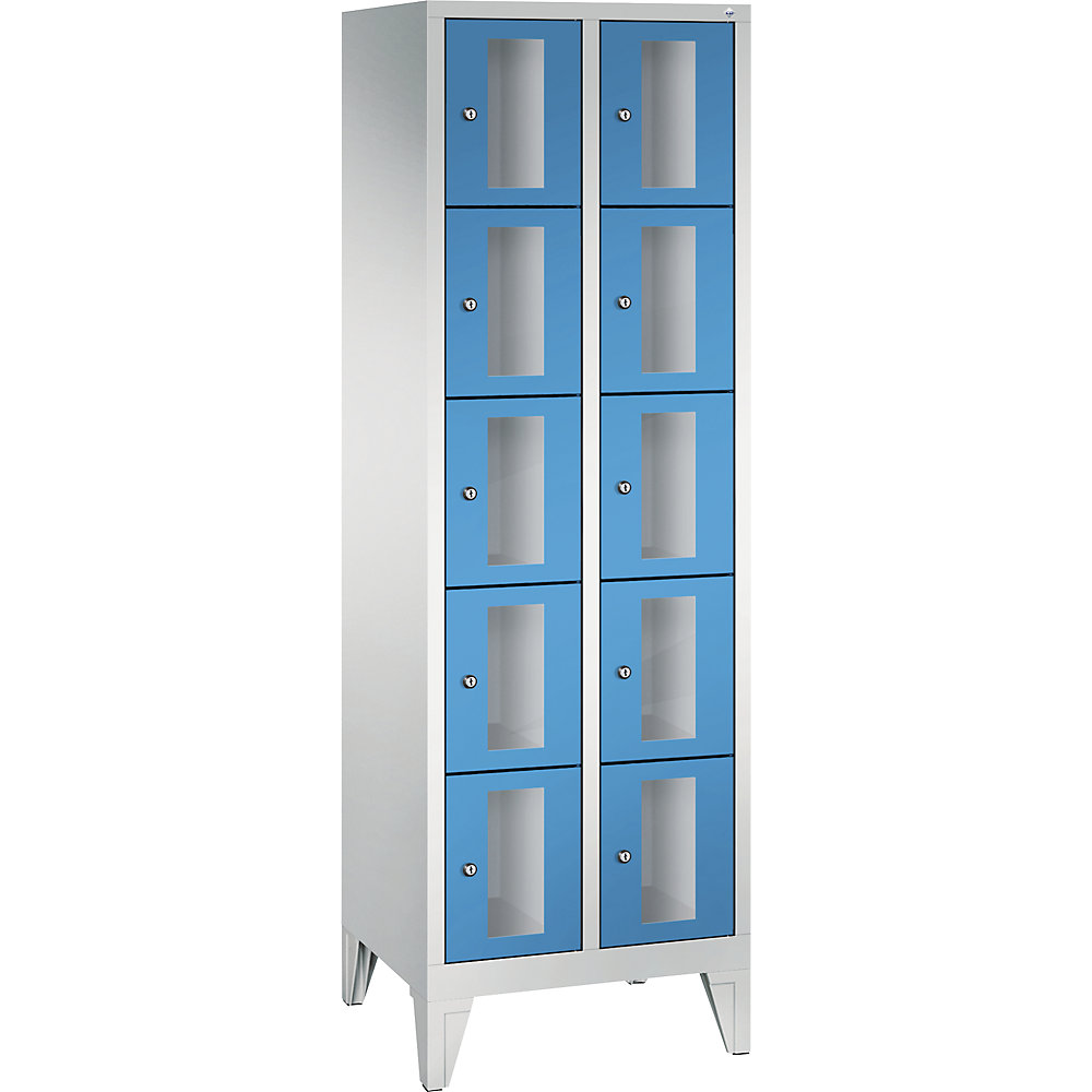 Armoire à casiers CLASSIC, hauteur casiers 295 mm, sur pieds