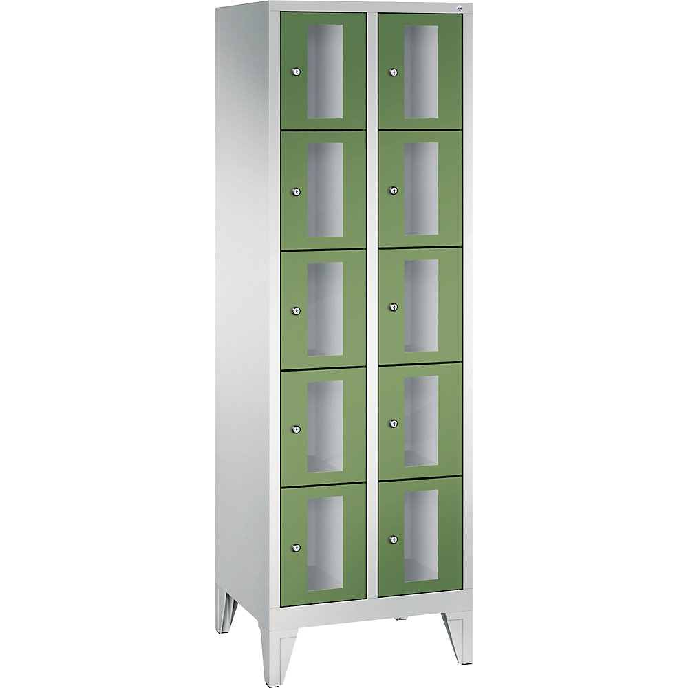 Armoire à casiers CLASSIC, hauteur casiers 295 mm, sur pieds