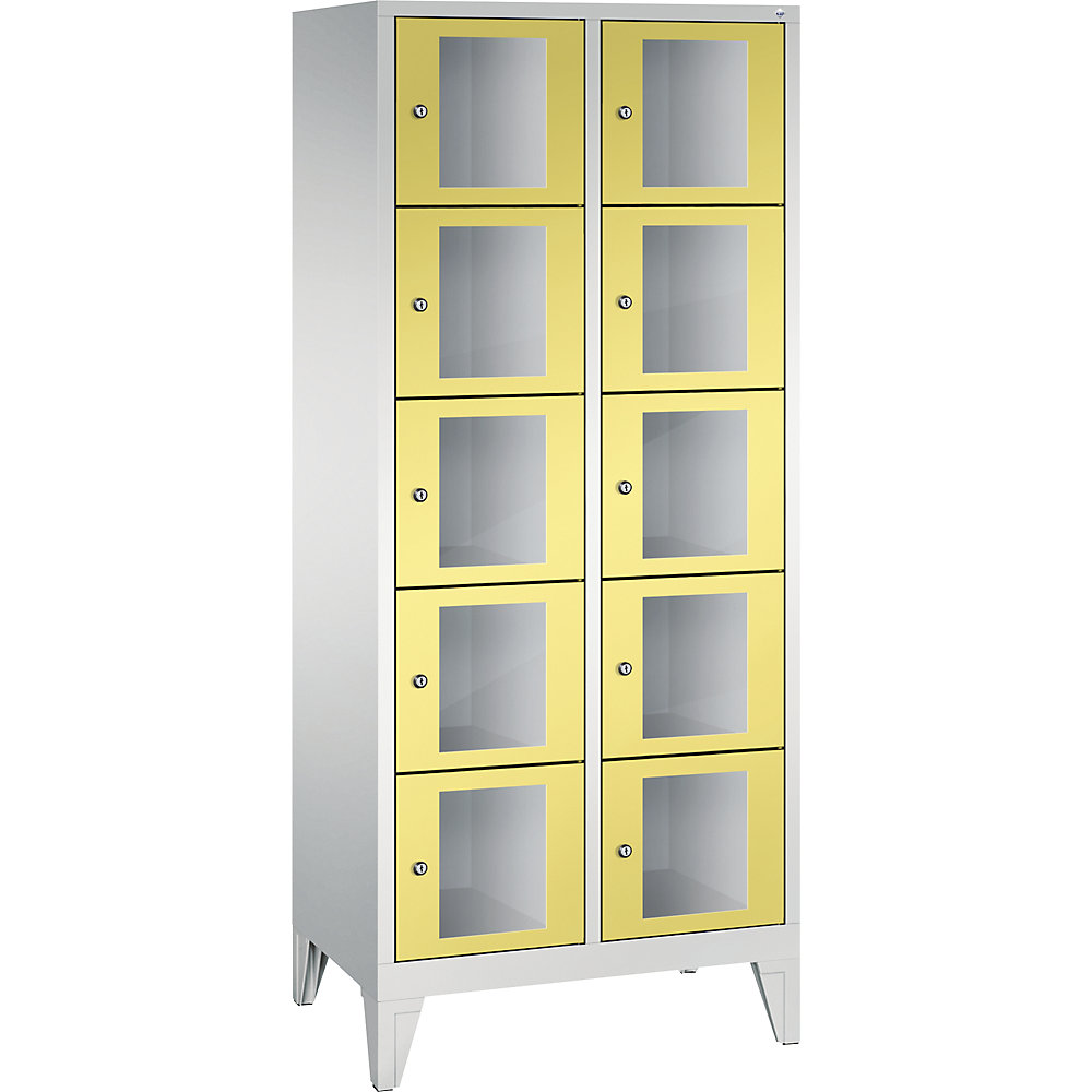 Armoire à casiers CLASSIC, hauteur casiers 295 mm, sur pieds