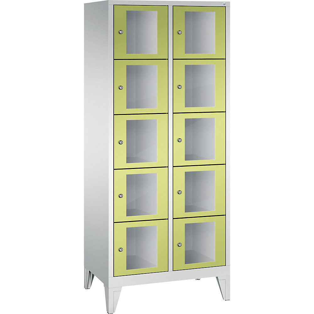 Armoire à casiers CLASSIC, hauteur casiers 295 mm, sur pieds