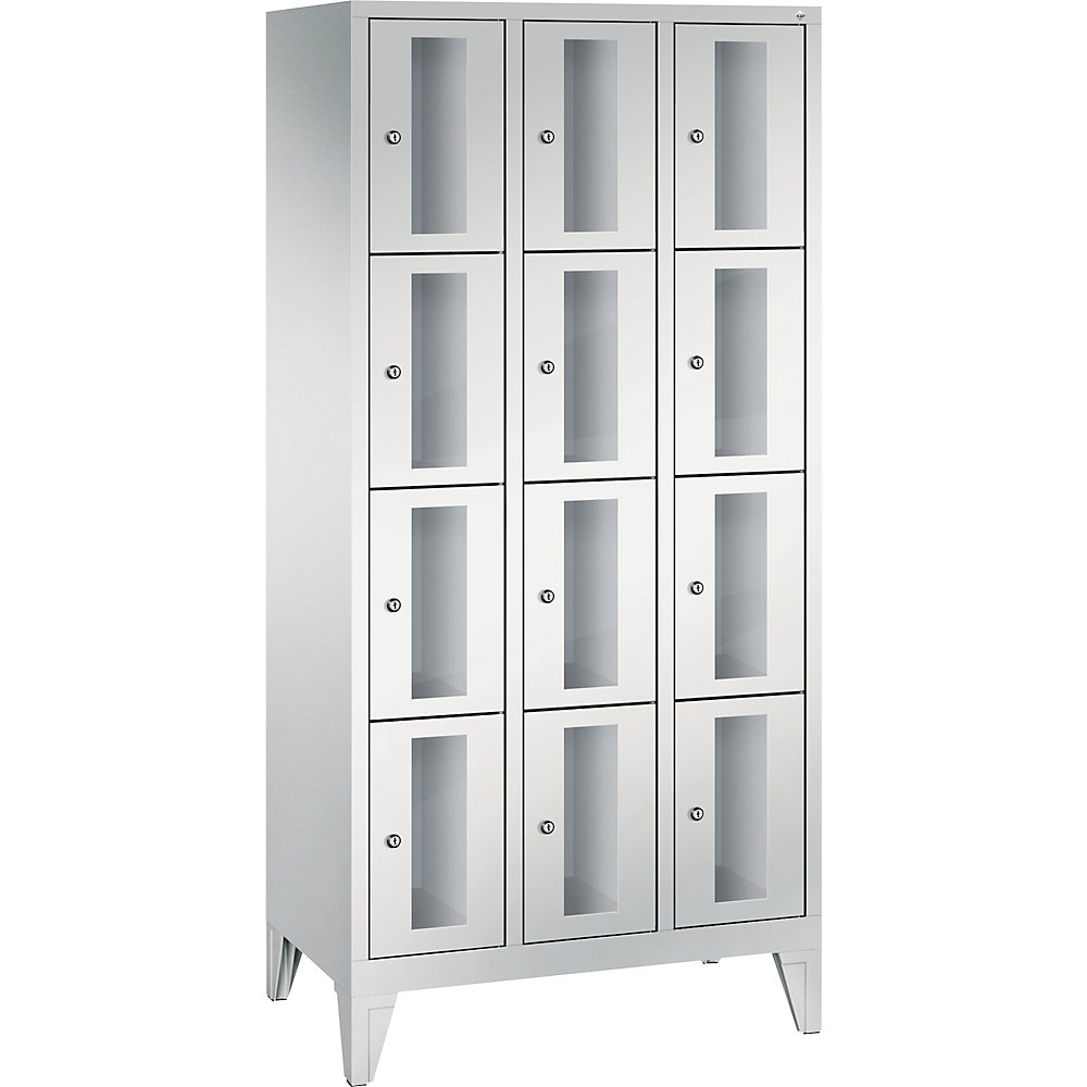 Armoire à casiers CLASSIC, hauteur casiers 375 mm, sur pieds