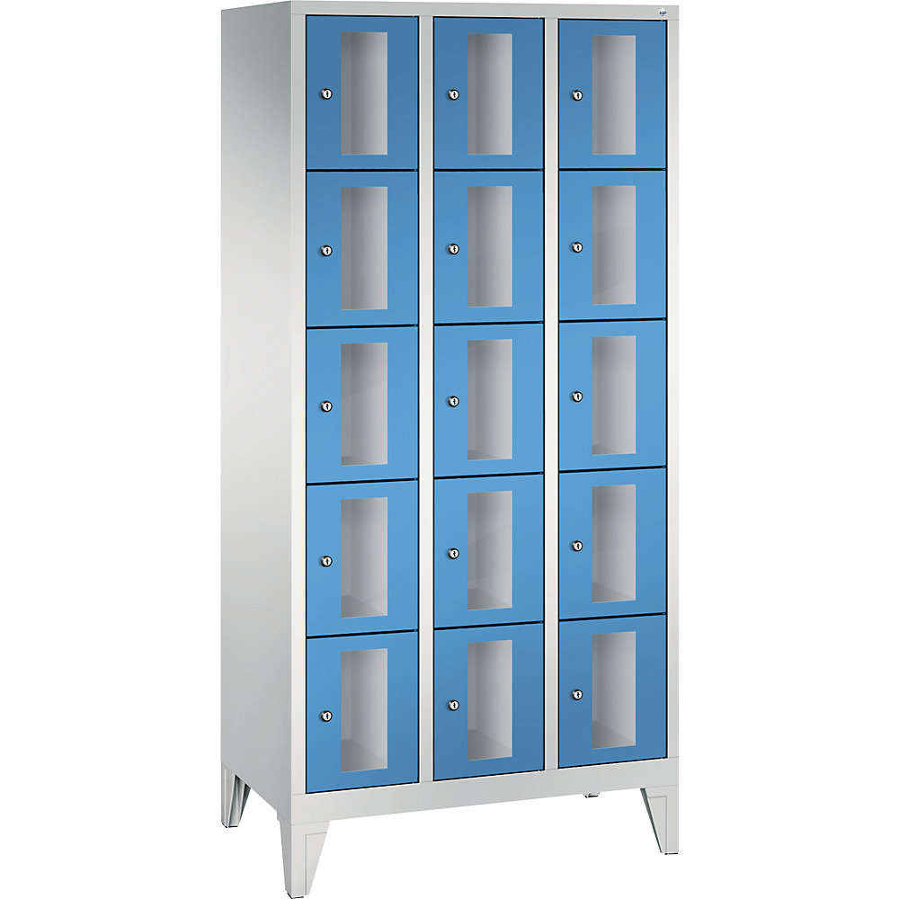 Armoire à casiers CLASSIC, hauteur casiers 295 mm, sur pieds