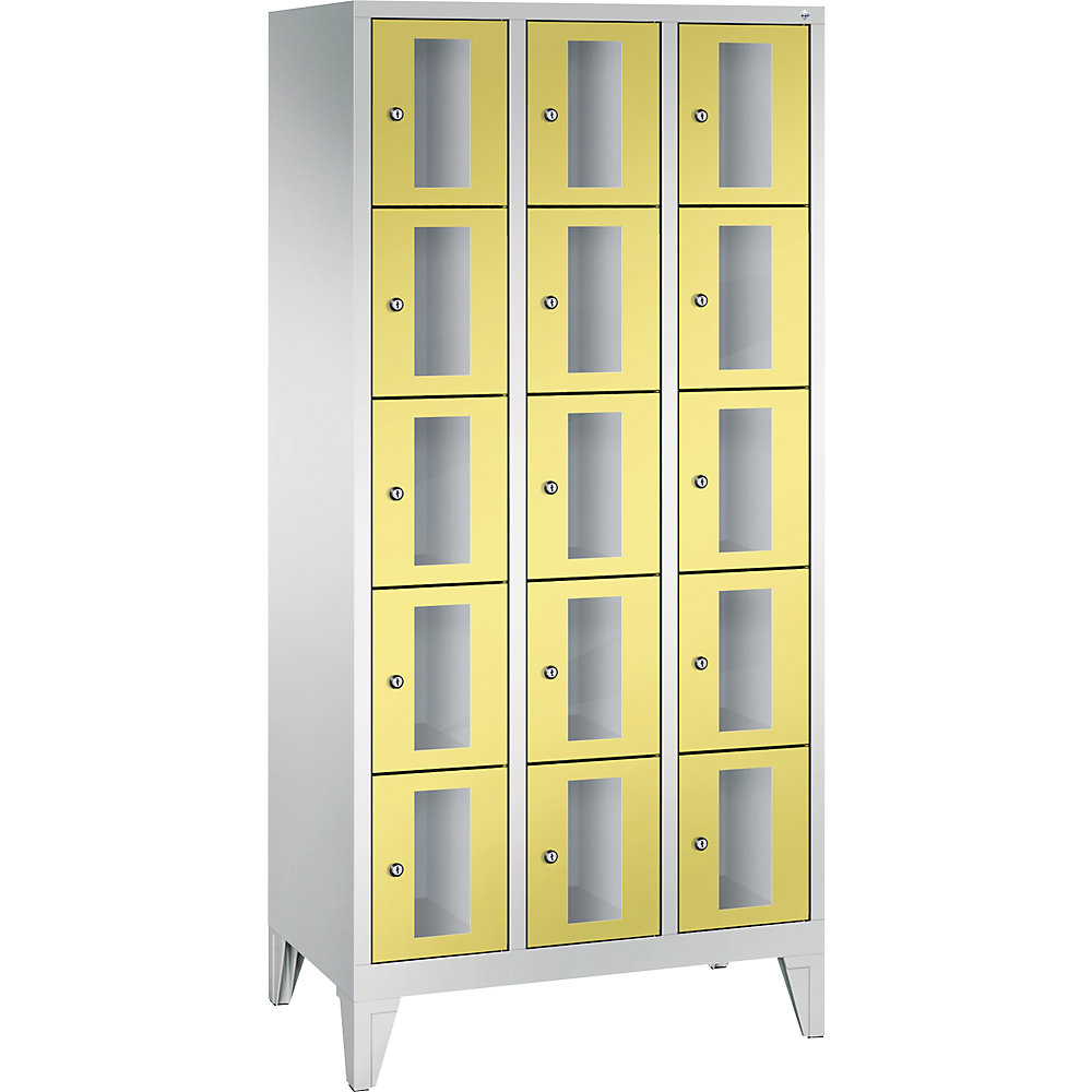 Armoire à casiers CLASSIC, hauteur casiers 295 mm, sur pieds