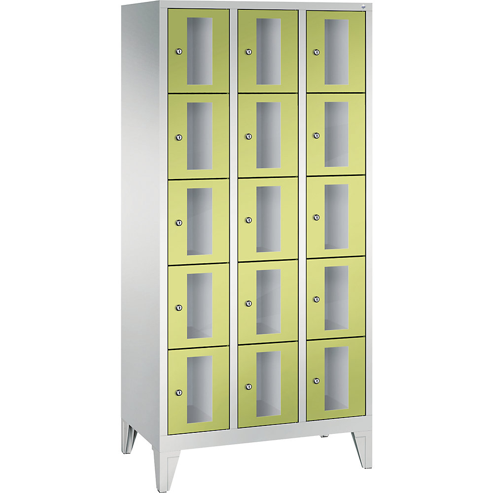 Armoire à casiers CLASSIC, hauteur casiers 295 mm, sur pieds