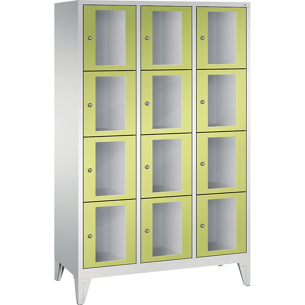 Armoire à casiers CLASSIC, hauteur casiers 375 mm, sur pieds