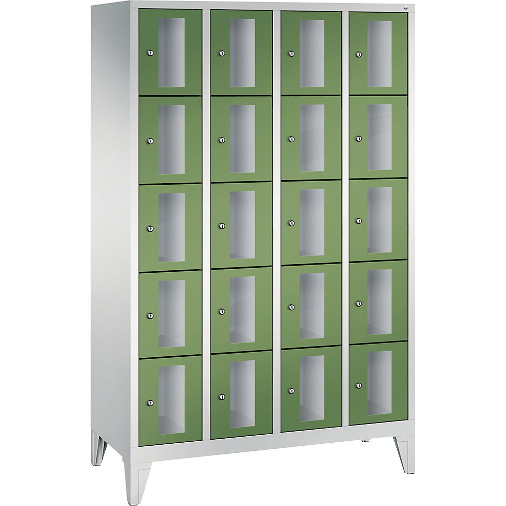 Armoire à casiers CLASSIC, hauteur casiers 295 mm, sur pieds