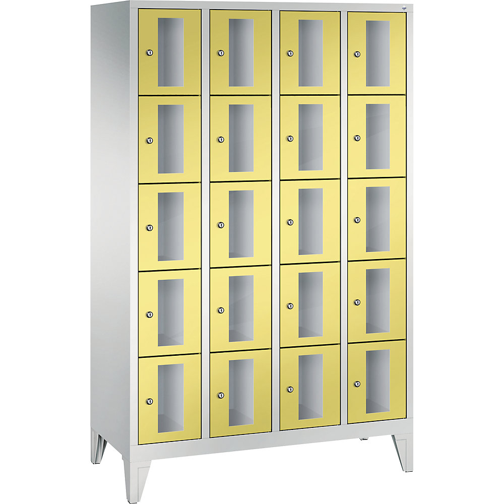 Armoire à casiers CLASSIC, hauteur casiers 295 mm, sur pieds