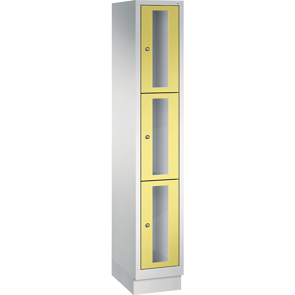 Armoire à casiers CLASSIC, hauteur casiers 510 mm, sur socle