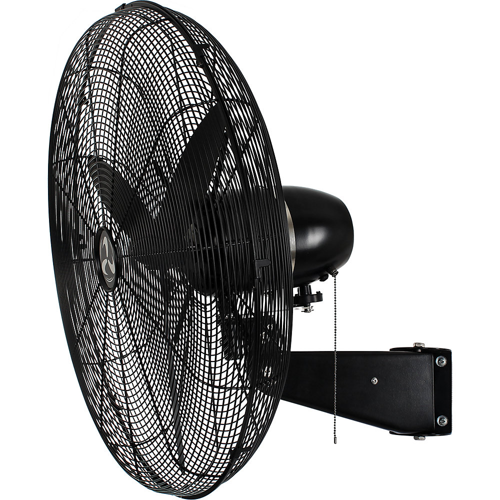 kaiserkraft Industrie-Wandventilator IP44, mit Flügelrad, schwarz 2