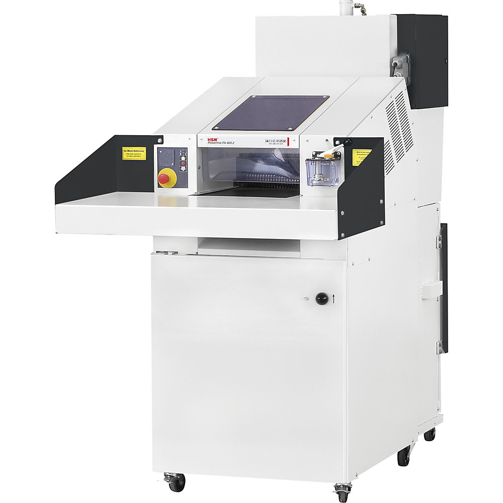 Schredder-Pressen-Kombination, Presskraft 44 kN, Partikelschnittbreite 5,8 mm HSM