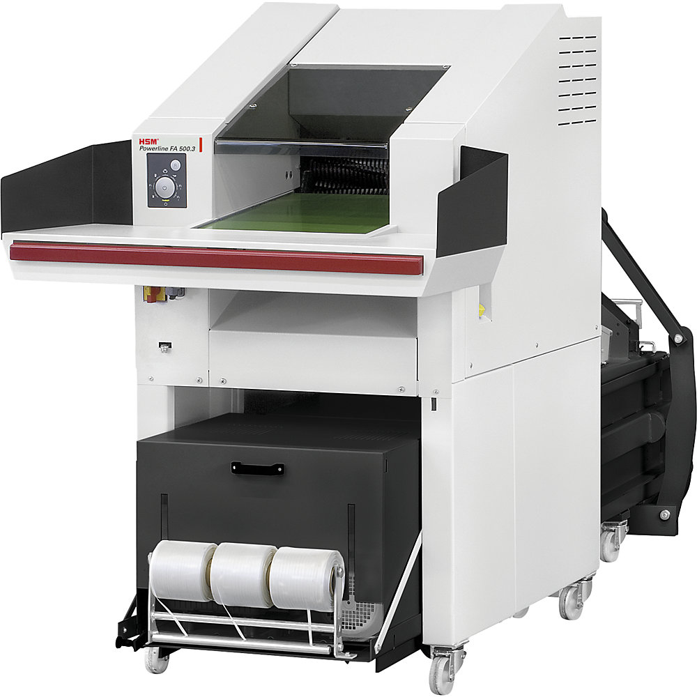 Schredder-Pressen-Kombination, Presskraft 85 kN, Schnittbreite 6 mm HSM