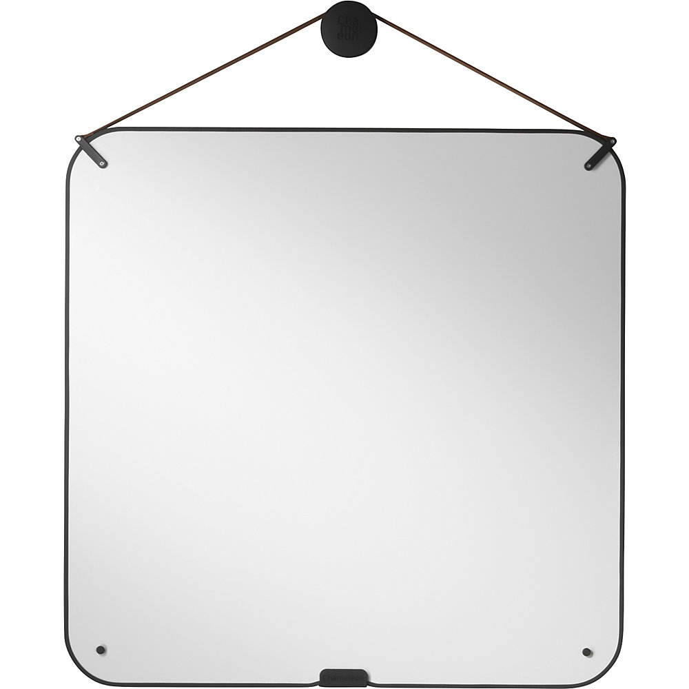 Chameleon Tableau blanc design portable, tôle d'acier émaillée, taille M, l x h 820 x 820 mm