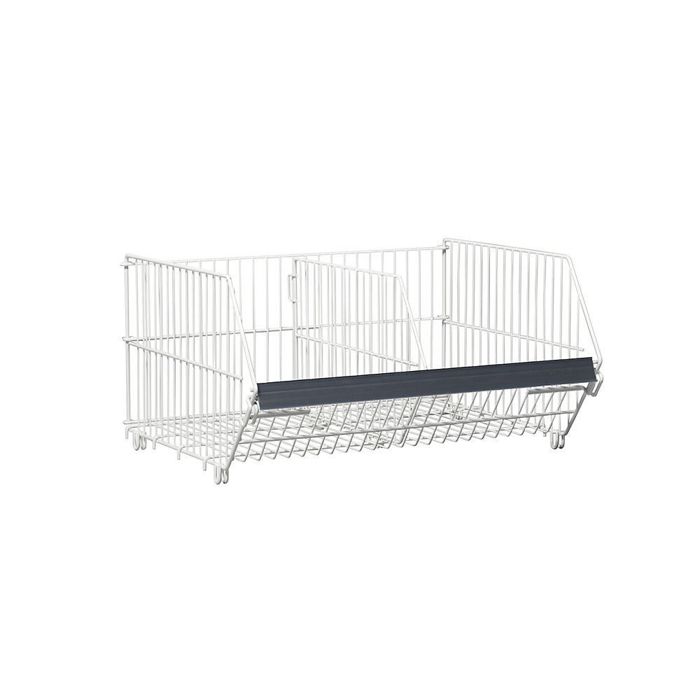 kaiserkraft Einsatzkorb, LxBxH 480 x 600 x 300 mm, reinweiß 2