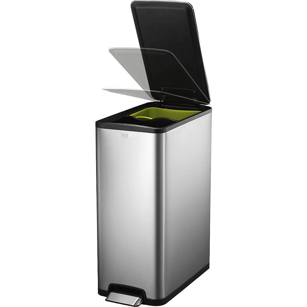 Collecteur de déchets à pédale extra-fin