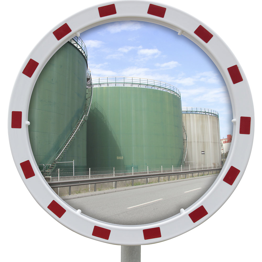 Verkehrsspiegel mit Universalhalterung, rund, Ø 600 mm Dan-MIRROR 2