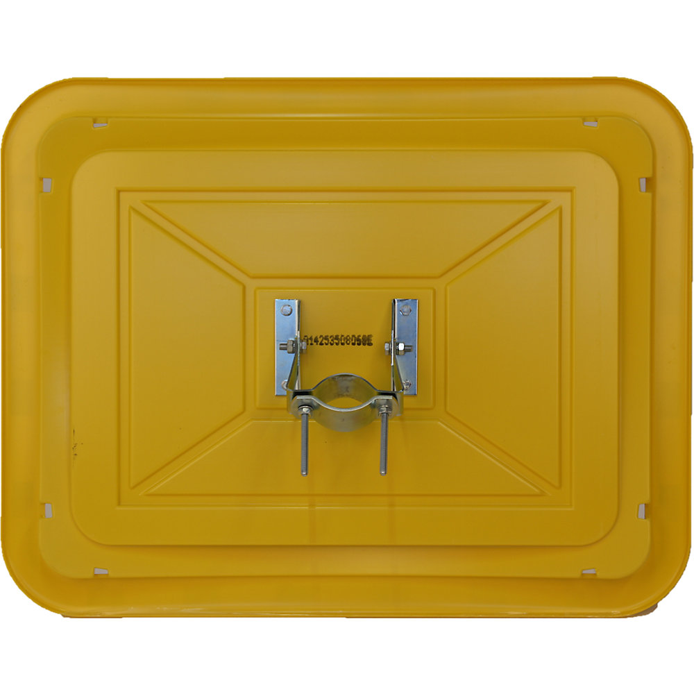 Dan-MIRROR Rectangular Industrial Mirror Yellow/Black 2