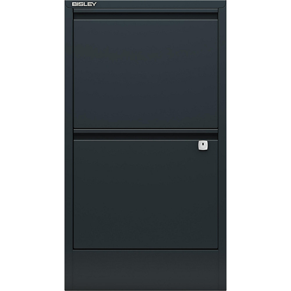 Hängeregistraturschrank HomeFiler, 2 Hängeregistraturen, anthrazitgrau BISLEY 2