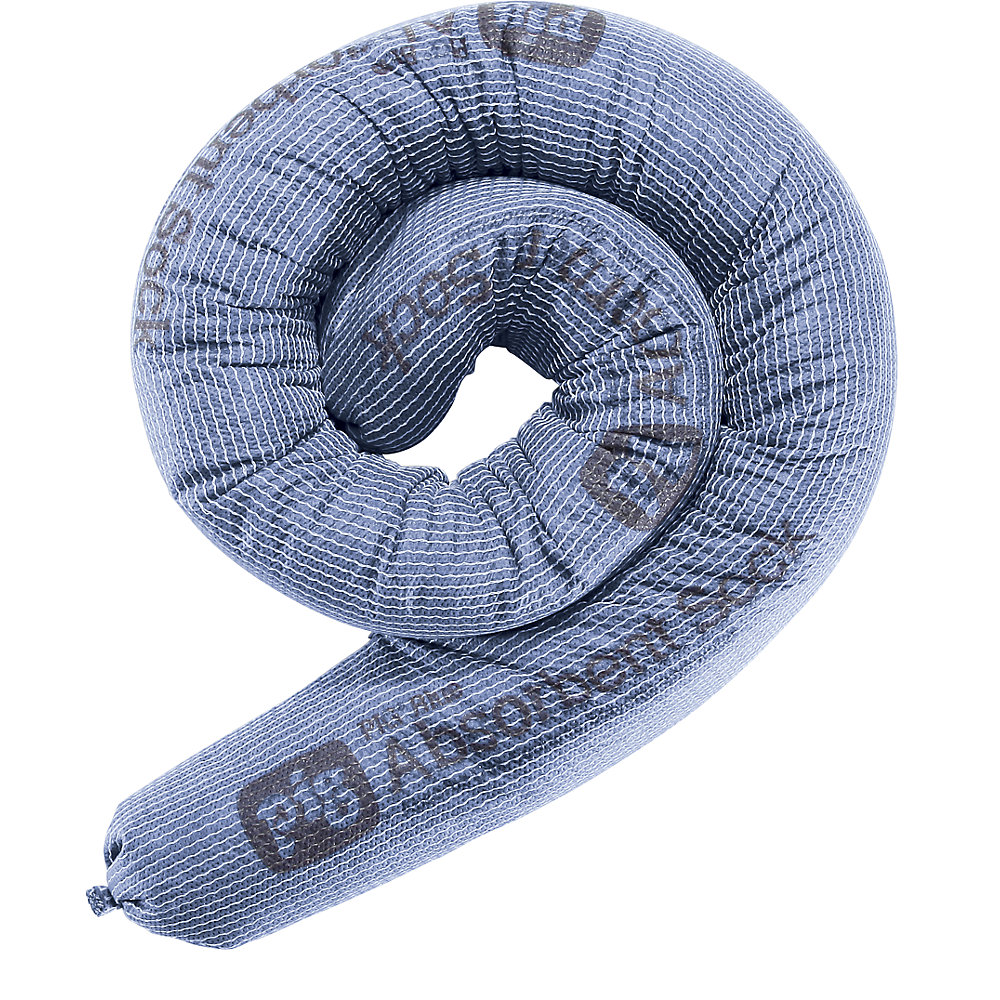 PIG BLUE universal absorbent sheeting sock, length 1220 mm, Ø 80 mm, pack of 40
