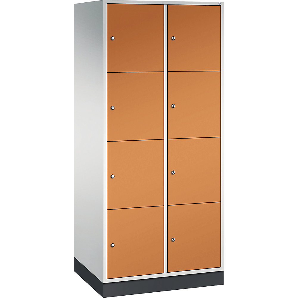 Vestiaire multicases en acier INTRO, casiers hauteur 435 mm