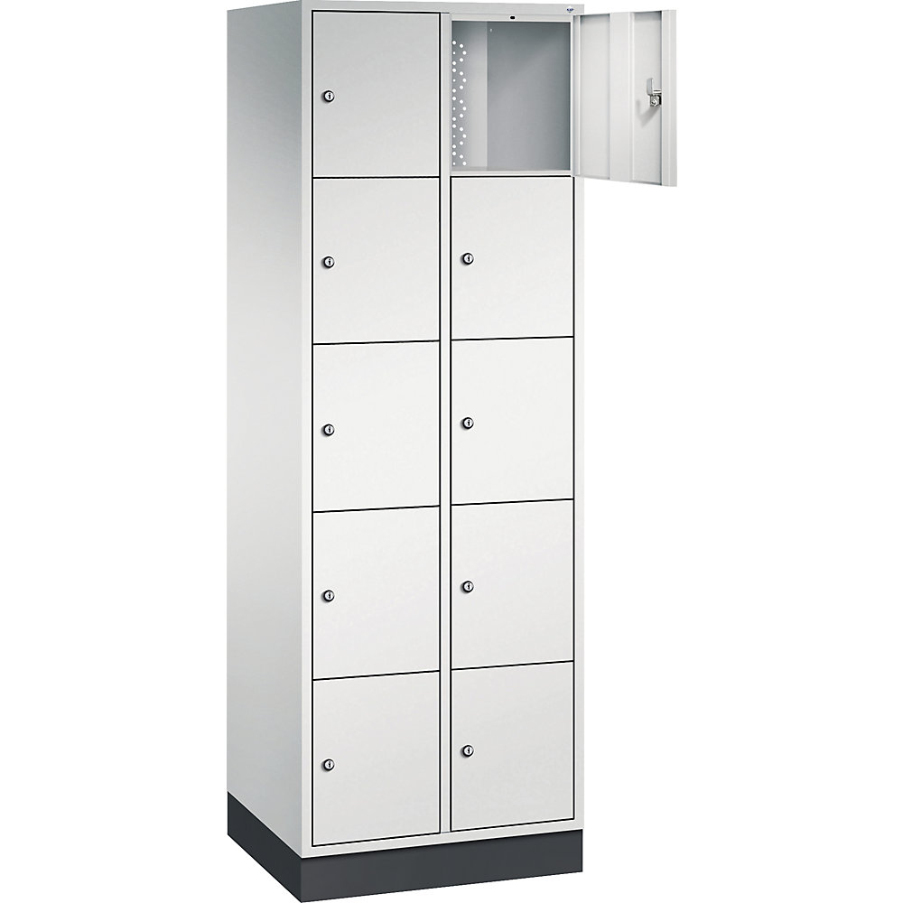C+P Intro 5-Compartment Locker Light Grey 2