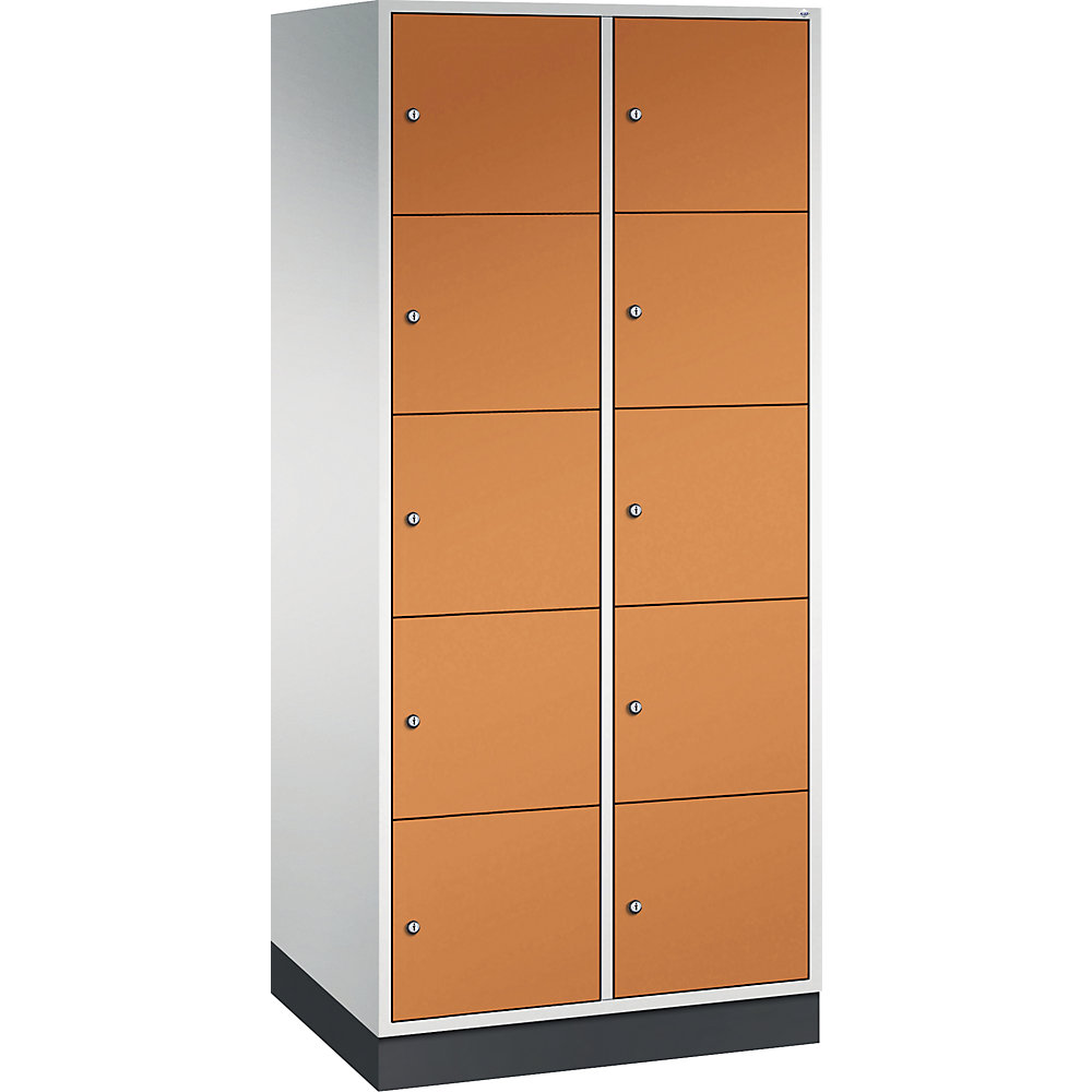 Vestiaire multicases en acier INTRO, casiers hauteur 345 mm