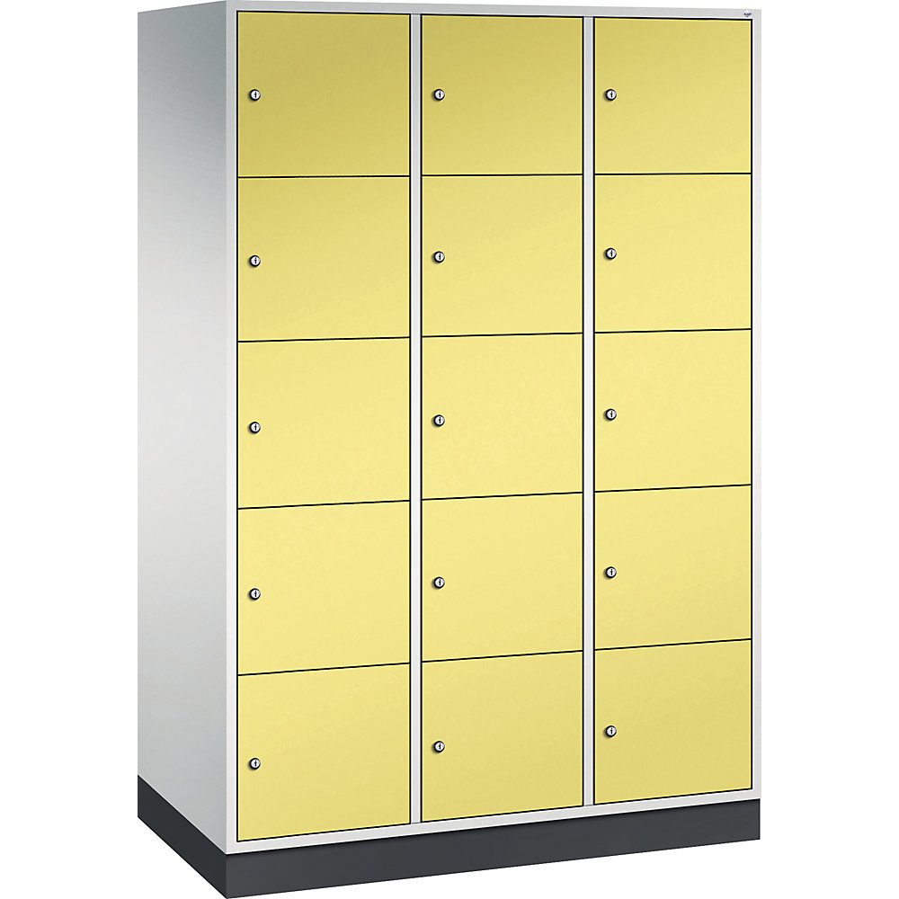 Vestiaire multicases en acier INTRO, casiers hauteur 345 mm