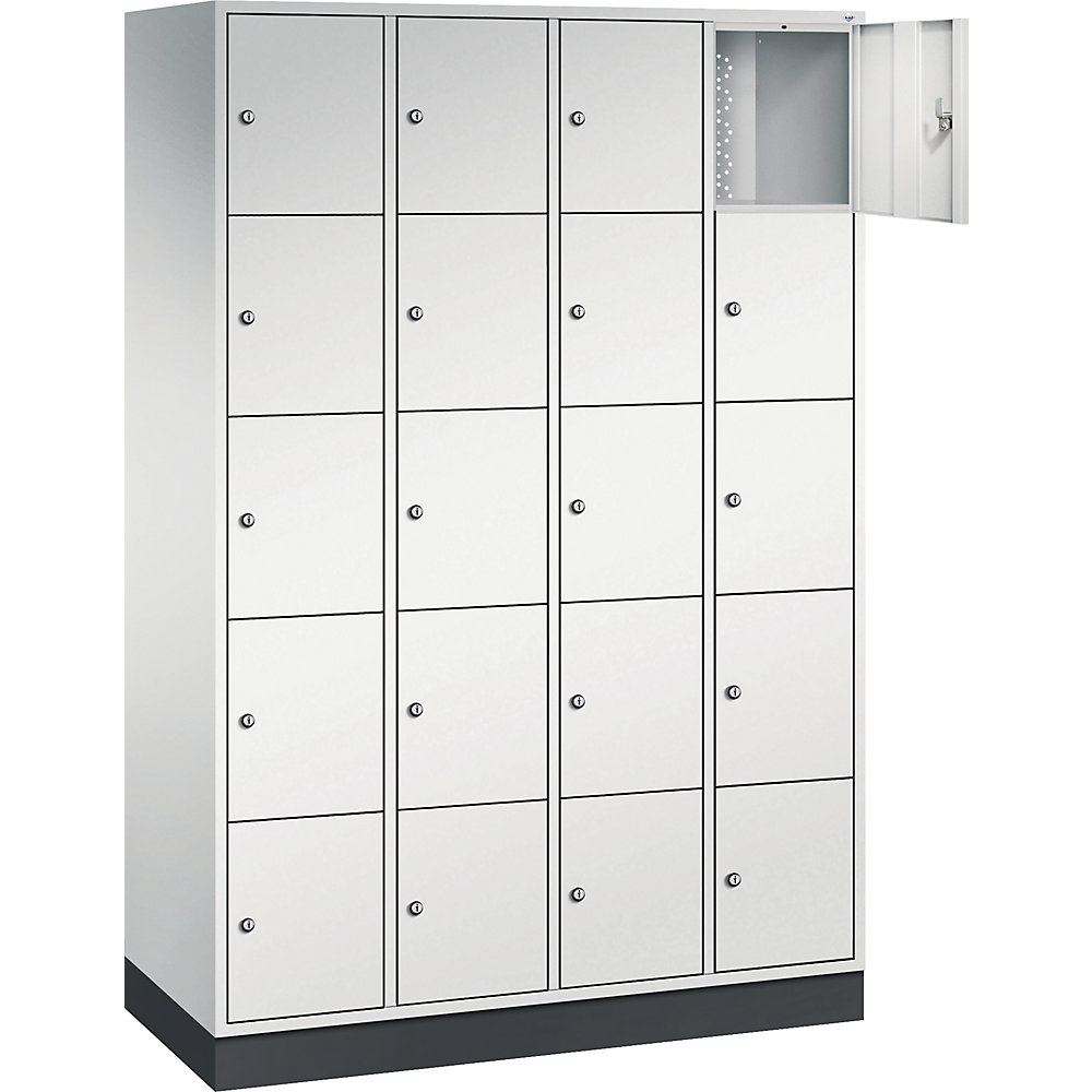 C+P Intro Casier Métallique 5 Niveaux Gris Clair 1220x500x1950 mm 2