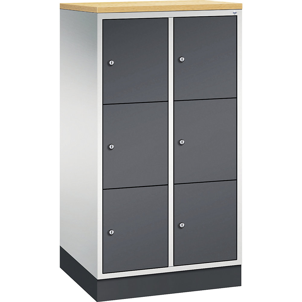 Vestiaire multicases en acier INTRO, casiers hauteur 345 mm