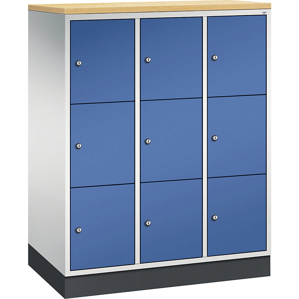 Vestiaire multicases en acier INTRO, casiers hauteur 345 mm