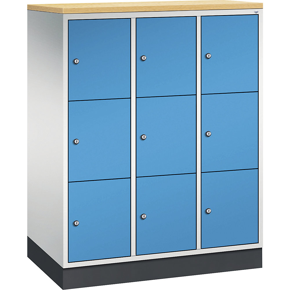 Vestiaire multicases en acier INTRO, casiers hauteur 345 mm