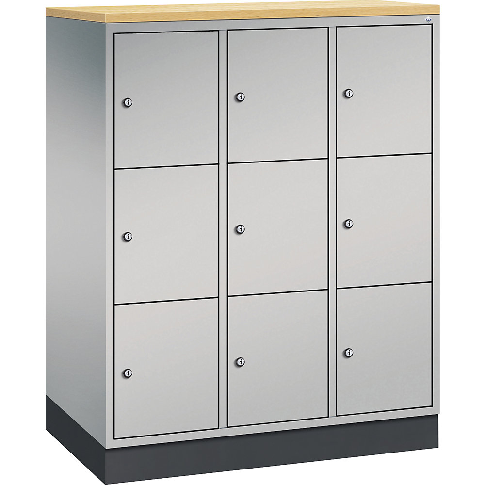 Vestiaire multicases en acier INTRO, casiers hauteur 345 mm