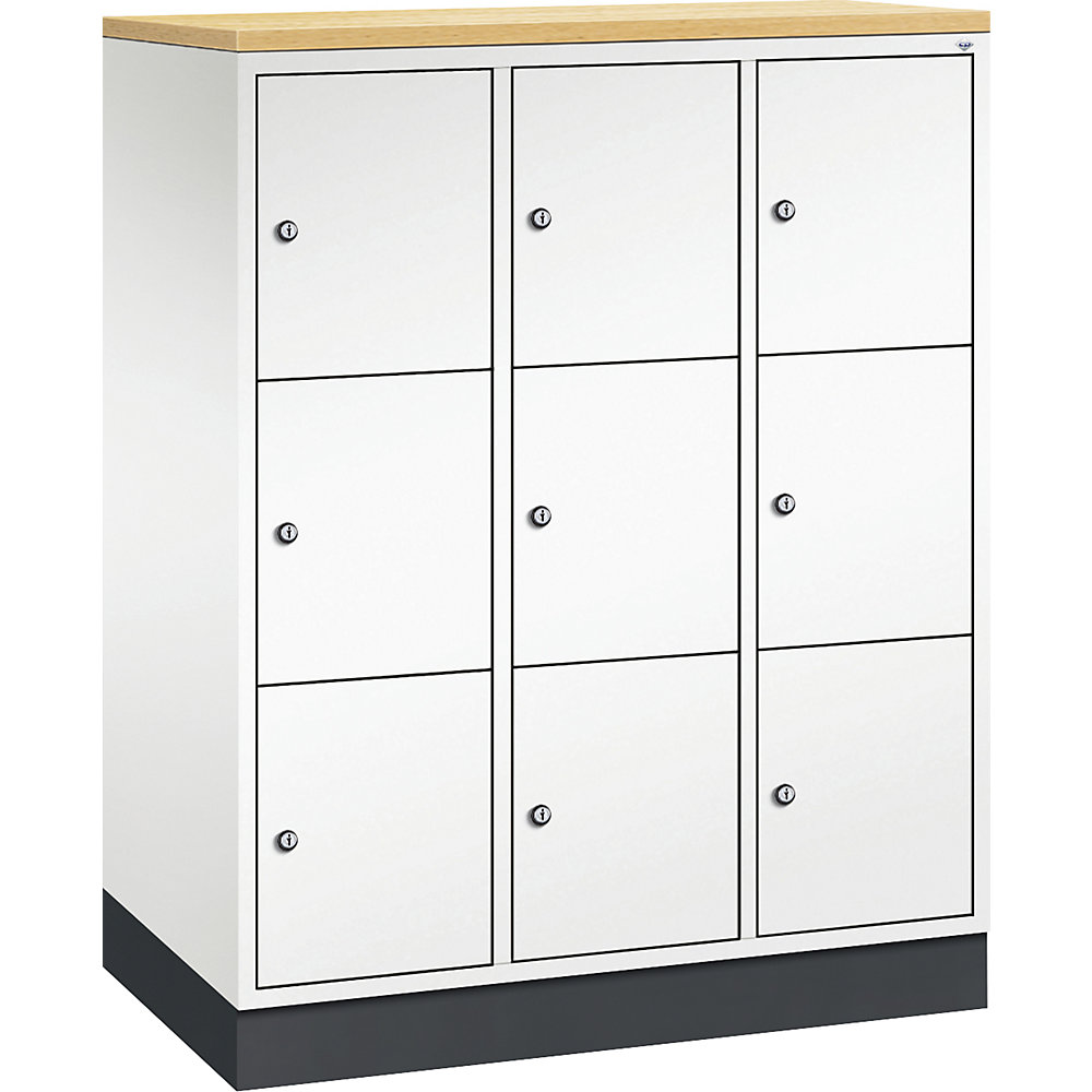 Vestiaire multicases en acier INTRO, casiers hauteur 345 mm