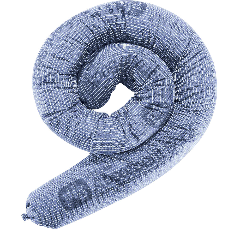 PIG BLUE universal absorbent sheeting sock, length 1220 mm, Ø 80 mm, pack of 12