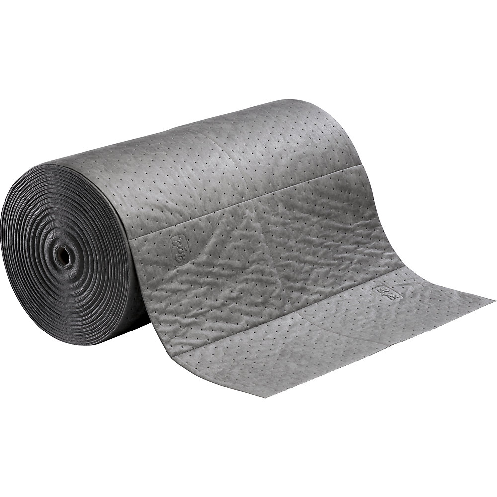 PIG Universal absorbent sheeting roll, length 61 m, width 760 mm, perforated in lengths of 380 mm