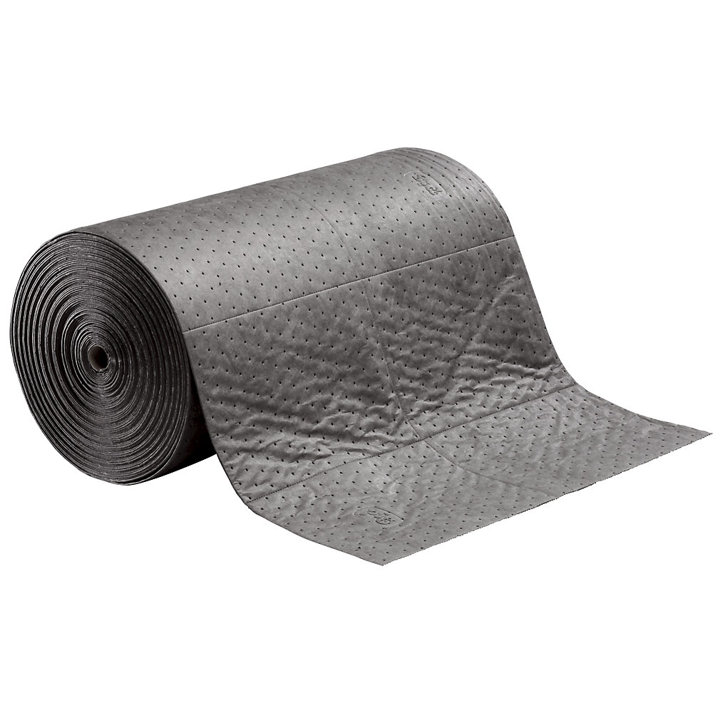 PIG Universal absorbent sheeting roll, length 46 m, width 760 mm, perforated in lengths of 380 mm