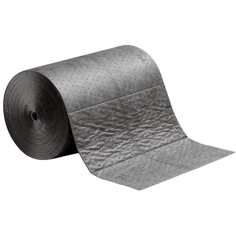 PIG Universal absorbent sheeting roll, length 61 m, width 610 mm, perforated in lengths of 305 mm