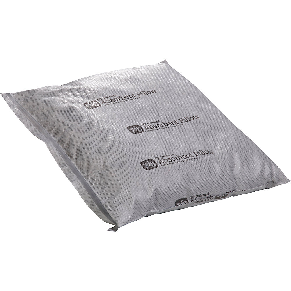 PIG Universal absorbent sheeting cushion, pack of 40, 76 l/pack, HxWxL 50 x 250 x 250 mm