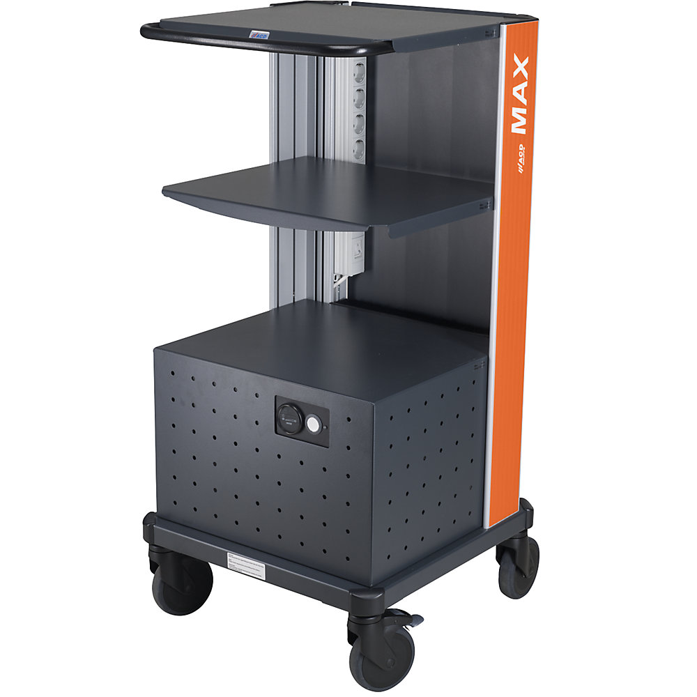 Poste de travail mobile avec alimentation électrique intégrée