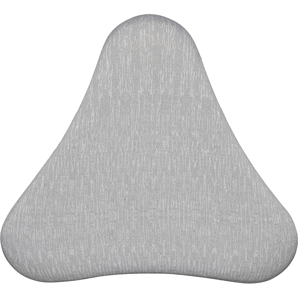 Hocker SITNESS H, Modell H1, mit Triangelsitz, Bezug grau-gemustert, Sohle grau Topstar 2