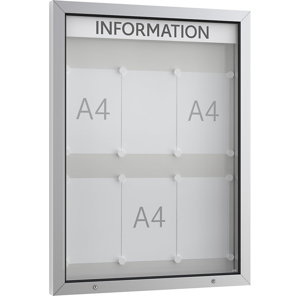 Vitrine d'affichage à porte battante