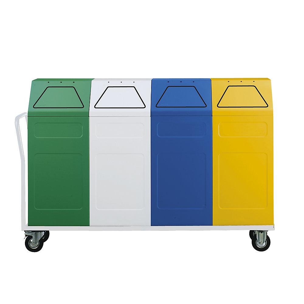 Châssis roulant pour 4 conteneurs