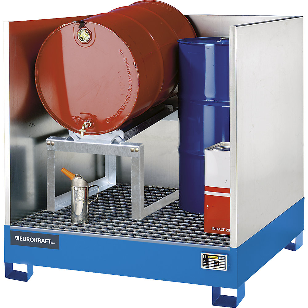 Cuve de rétention en tôle d'acier