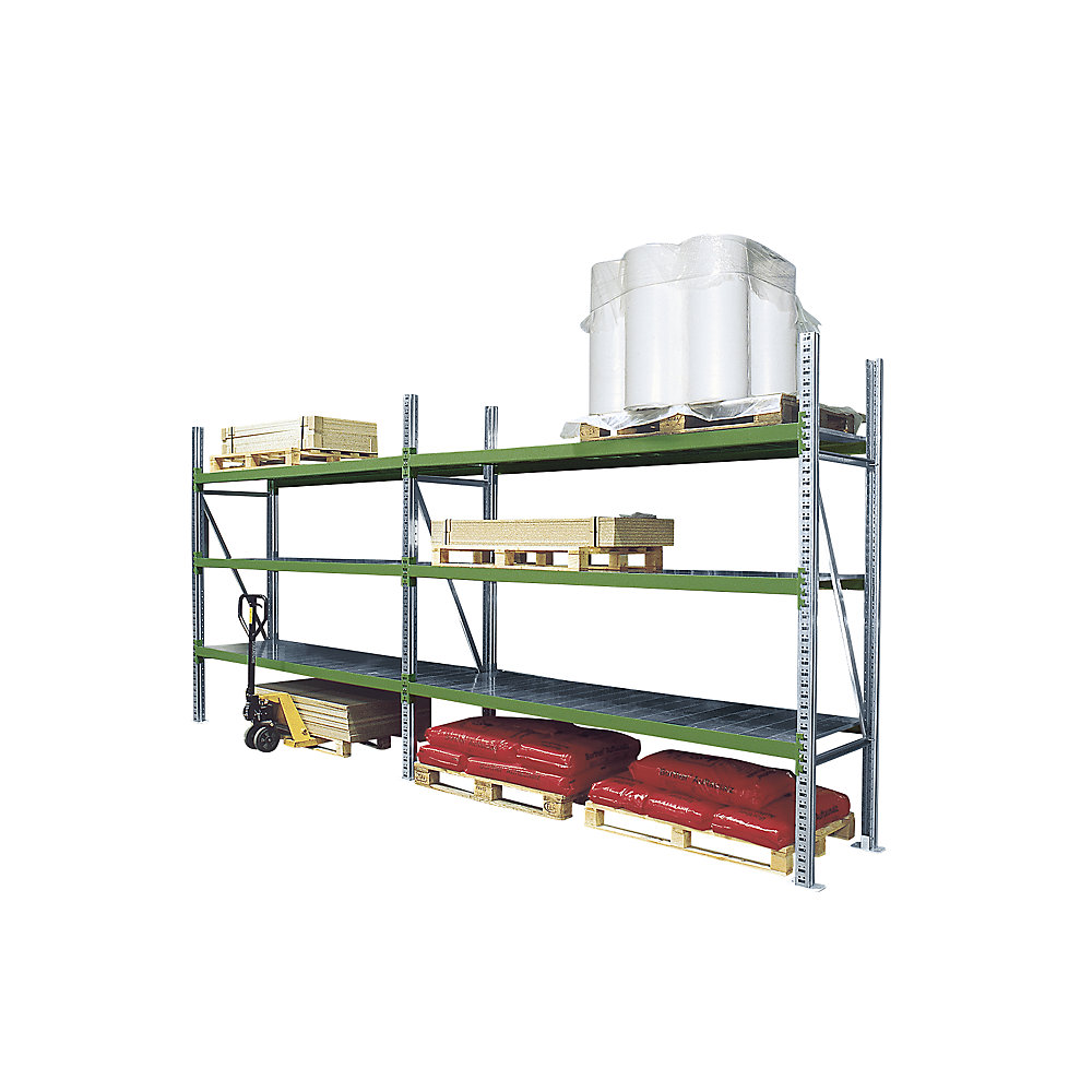 Rayonnage combiné extra-large avec tablettes en acier galvanisé