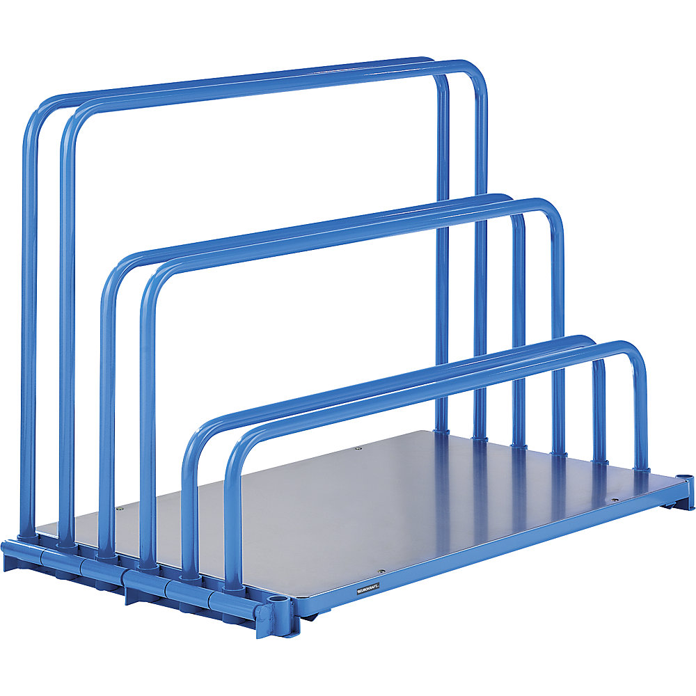 eurokraft pro Panel Cart without Brackets Plastic Light Blue 2