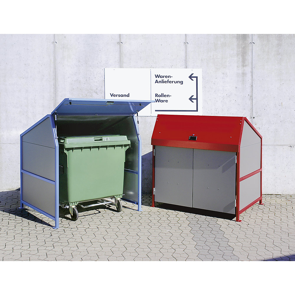 eurokraft pro Waste Bin Enclosure Light Blue 2